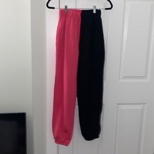 Two tone joggers/sweatpants
